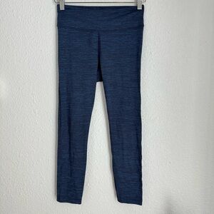 Outdoor Voices Space Dye Tech Cropped Leggings Dark Blue Navy Women’s Size S